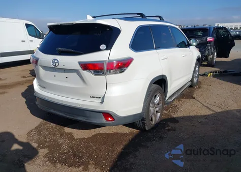 2014 Toyota Highlander Limited V6 from USA, damaged, VIN 5TDYKRFH7ES018742